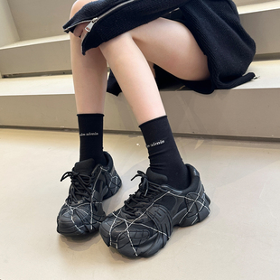 运动鞋 炸街绝绝子 时尚 女鞋 2025小众ins潮酷网面厚底八爪鱼老爹鞋