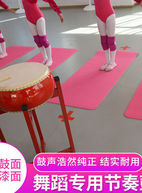 舞蹈班打节奏结实耐敲牛皮原色鼓
