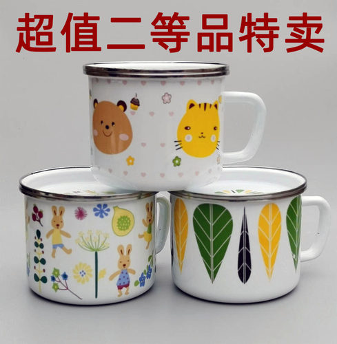 老式快餐杯搪瓷饭缸耐用美观