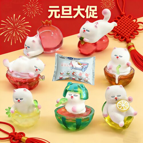 涛乐趣正版ViViCat水果萌粒盲盒手办周边摆件公仔玩具创意送礼物