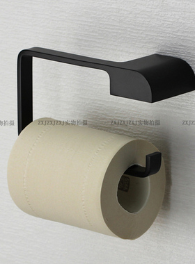 实心304不锈钢纸巾架 黑色卷纸架stainless steel paper holder