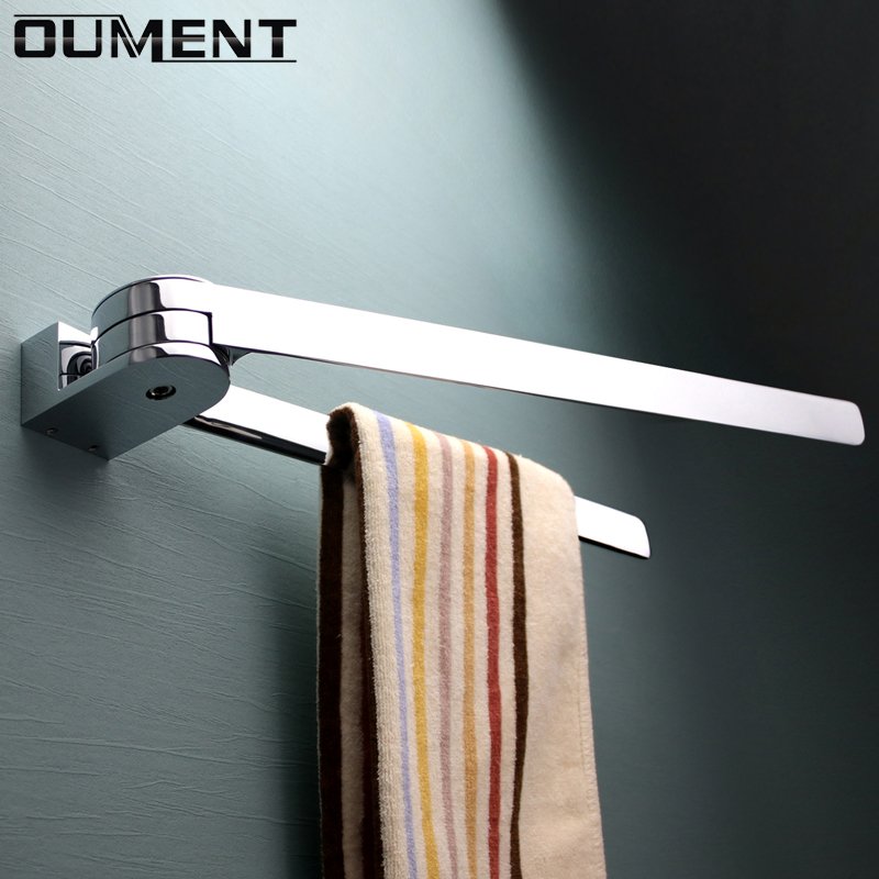 毛巾杆不锈钢打孔高端旋转浴巾架