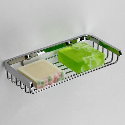 全铜香皂网 浴室壁挂皂架大号 卫生间洗手池网篮 打孔肥皂置物架