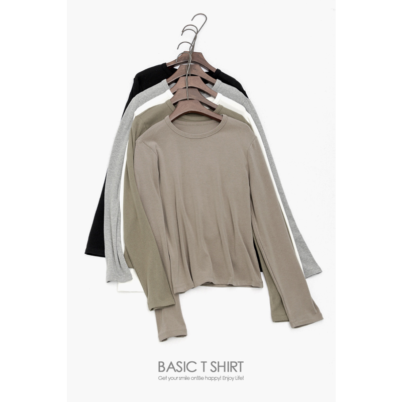 基础款正肩百搭打底长袖T恤