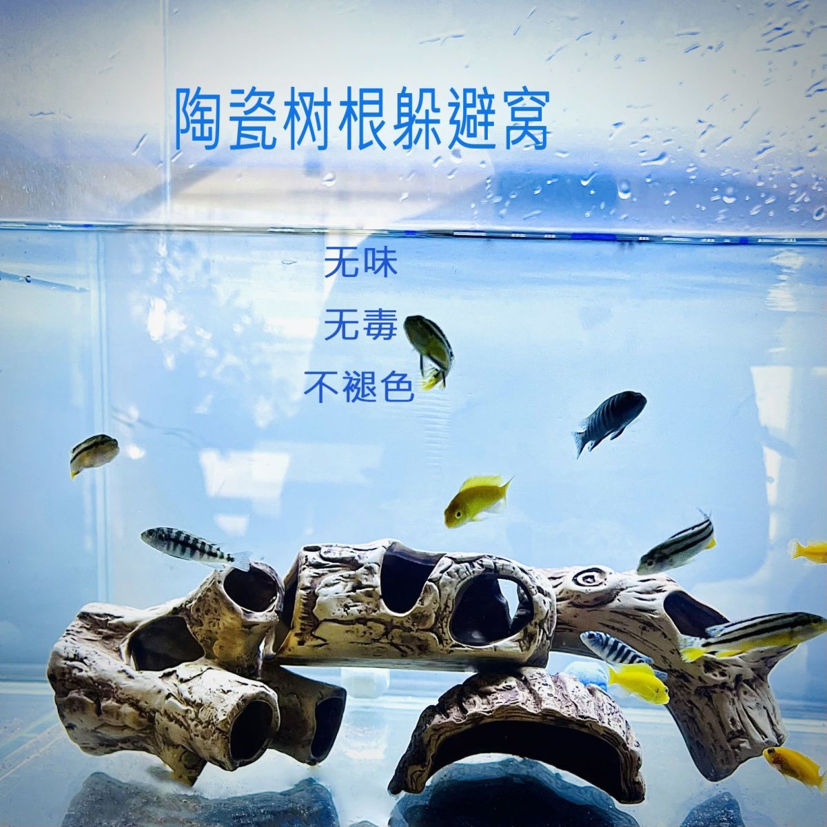 富利琪鱼缸造景躲避屋爬宠晒台