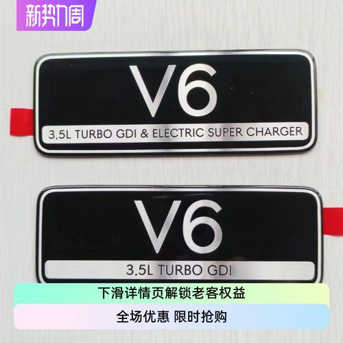 tuontuix车标捷尼赛思发动机舱V6