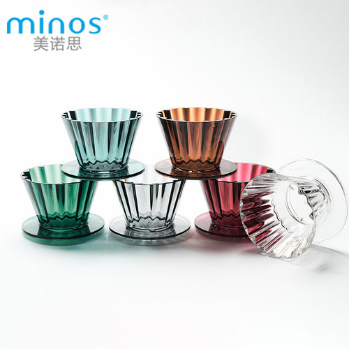 美诺思minos Cupcake蛋糕滤杯手冲咖啡滴滤过滤杯平底Tritan材质