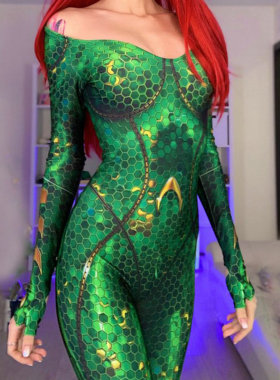 海王女湄拉超级英雄女Mera性动漫服装女性海后 现货速发