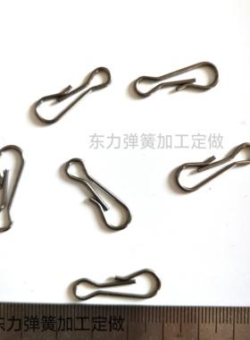 加工弹簧卡扣304不锈钢锁头钓鱼配件挂钩弹簧卡子狗扣钥匙线扣