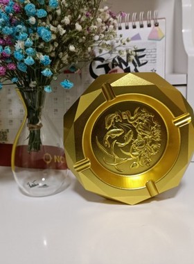 订制款烟灰缸铝合金cnc雕刻