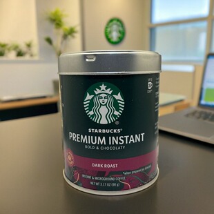 现货 精品黑咖啡可冲35杯90g 美国星巴克深度烘焙即速溶免煮美式