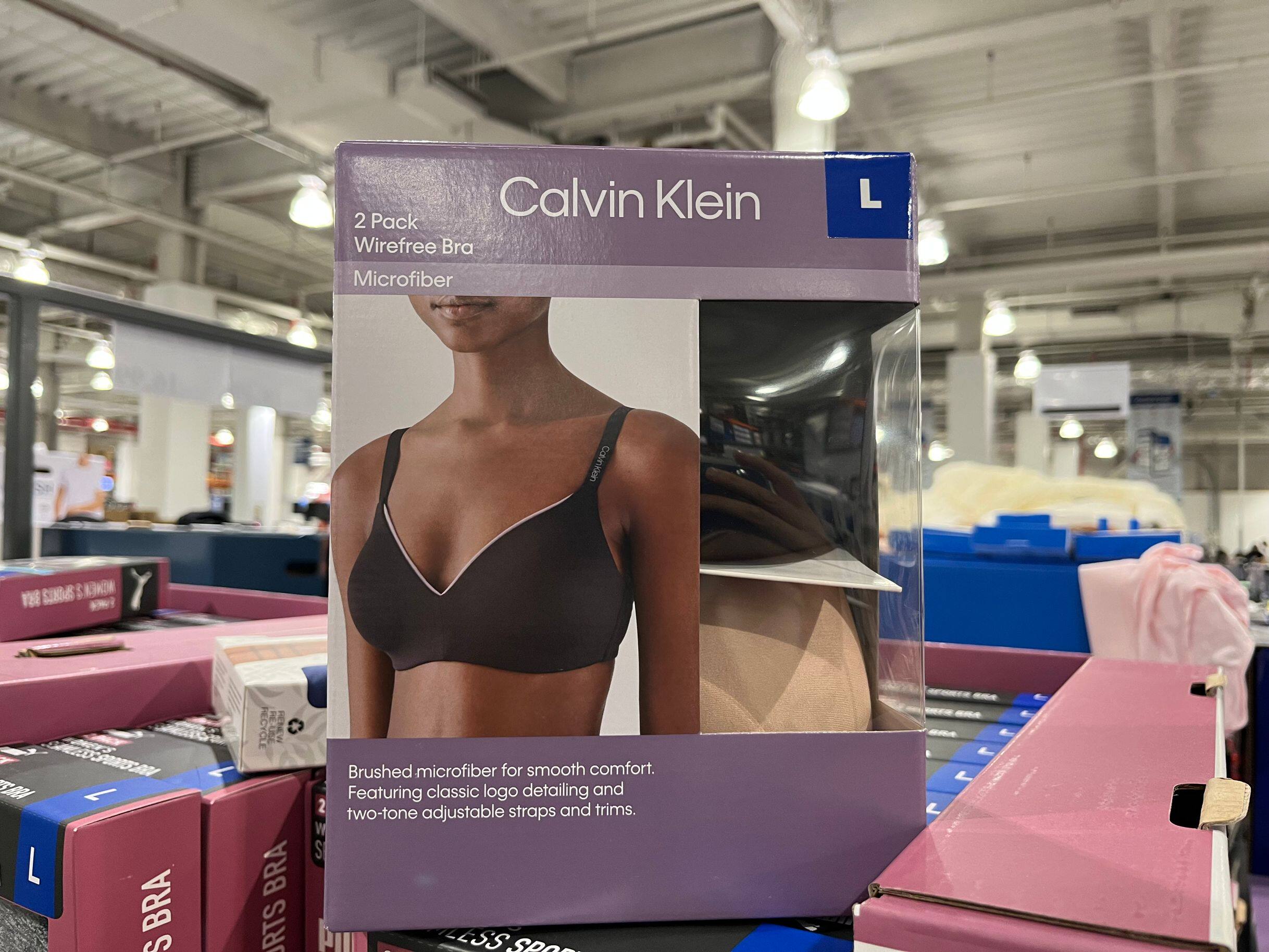 美国直邮正品calvin klein ck女士薄款文胸内衣无托2件