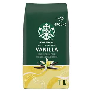 美国直邮星巴克肉桂Cinnamon无糖非速溶黑咖啡粉311克香草Vanilla