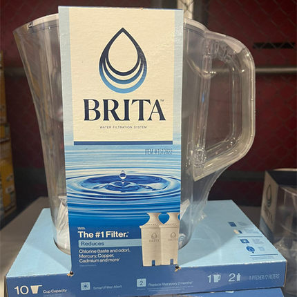现货 美国版brita碧然德滤水壶净水壶净水器10杯水大容量+2滤芯套
