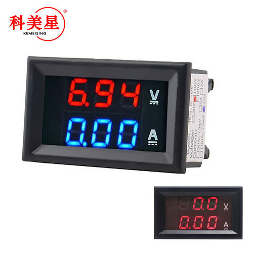 DC0-100V/10A 50A 100A LED直流双显示数字电流电压表 数字表头