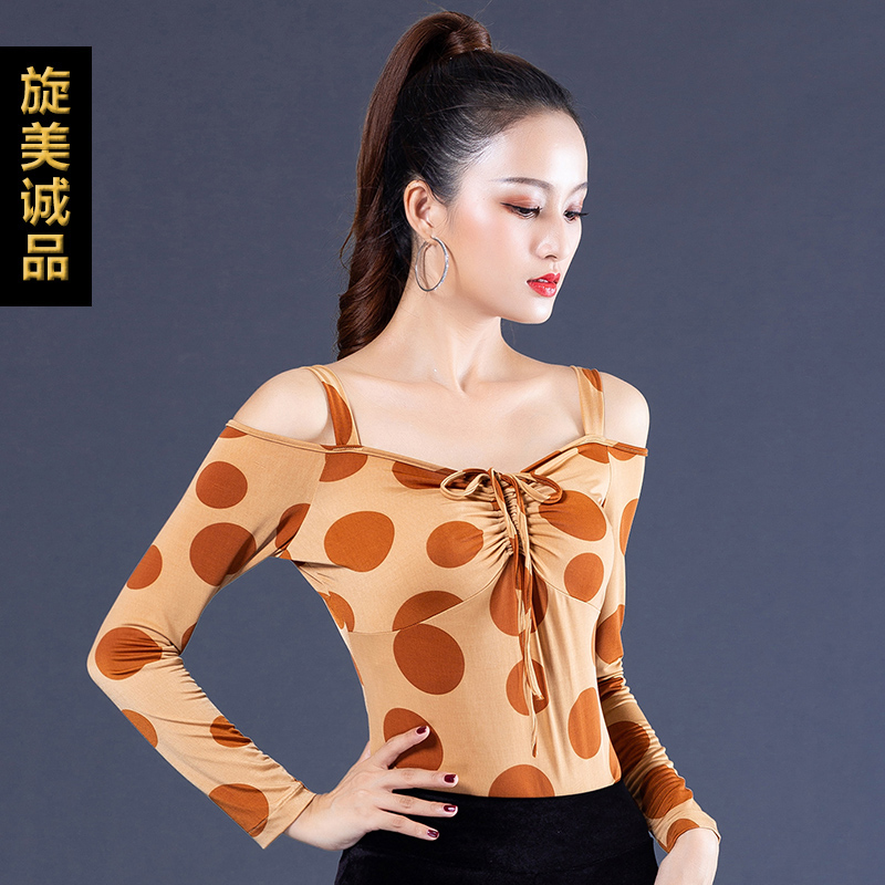 舞蹈服女成人跳舞服装拉丁舞冰丝上衣国标摩登舞吊带性感长袖舞衣|msdalam kategori sukan/Yoga/kecergasan/bekalan peminat, Dance/Aerobik/Gymnastics, tarian Latin, Baju Tarian Latin - dari Buy2taobao.com untuk memberikan perkhidmatan ejen Taobao profesional membeli