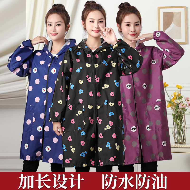 时尚罩衣大人防水工作服家用厨房