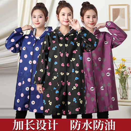 时尚罩衣大人防水工作服家用厨房
