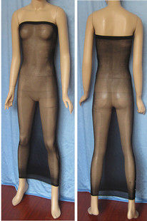 丝袜美姬 精品女士多色3D 超薄透明 高弹丝袜 抹胸 纯色连衣长裙