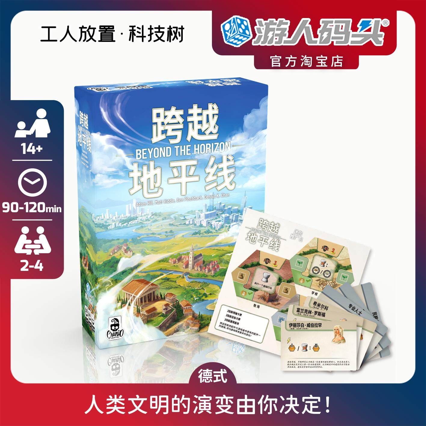 游人码头跨越地平线中文正版Beyond the Horizon德式策略桌游包邮