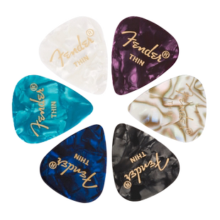 Fender芬达吉他拨片正品赛璐璐电吉他配件贝斯速弹防滑单片pick