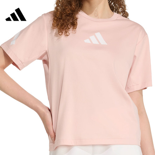 adidas阿迪达斯女子运动休闲短袖T恤KC7908