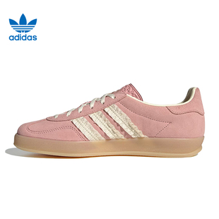 adidas阿迪达斯三叶草女鞋GAZELLE INDOOR运动鞋休闲鞋JS1413
