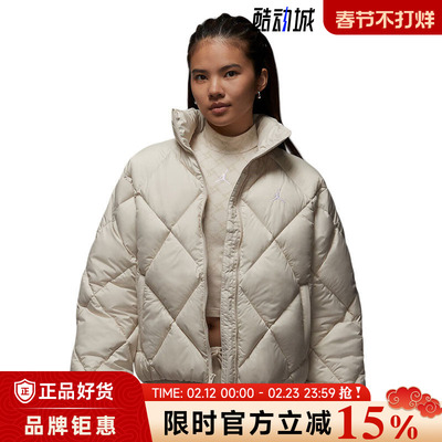 nike耐克女子JORDAN运动休闲棉服外套HV0418-104