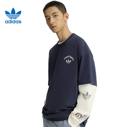 adidas阿迪达斯三叶草男子运动休闲短袖T恤KT3042
