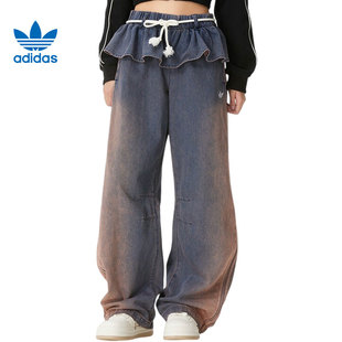 adidas阿迪达斯三叶草女子运动休闲长裤裤子KS0624