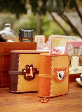 礼墨 童心系列手帐本mbox牛皮A7 A8 M5 真皮记事本