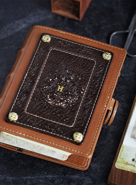 礼墨 哈利波特真皮手帐本a8a7a6奇葩a5S手工牛皮活页记事本mbox