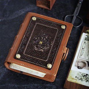 礼墨 哈利波特真皮手帐本a8a7a6奇葩a5S手工牛皮活页记事本mbox