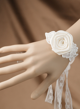 艾米米原创设计魅力蕾丝新娘飘带