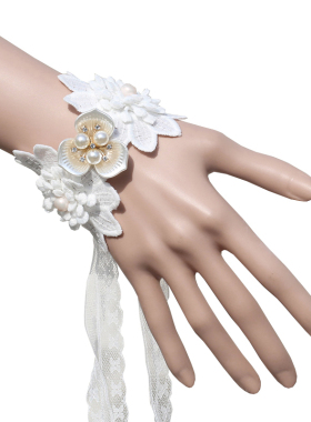 欧美风复古新娘蕾丝配饰手链