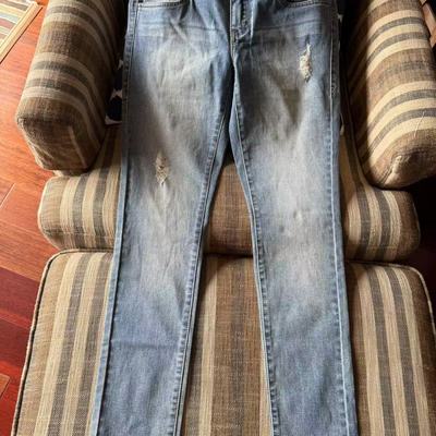 出口美国原单修身牛仔裤