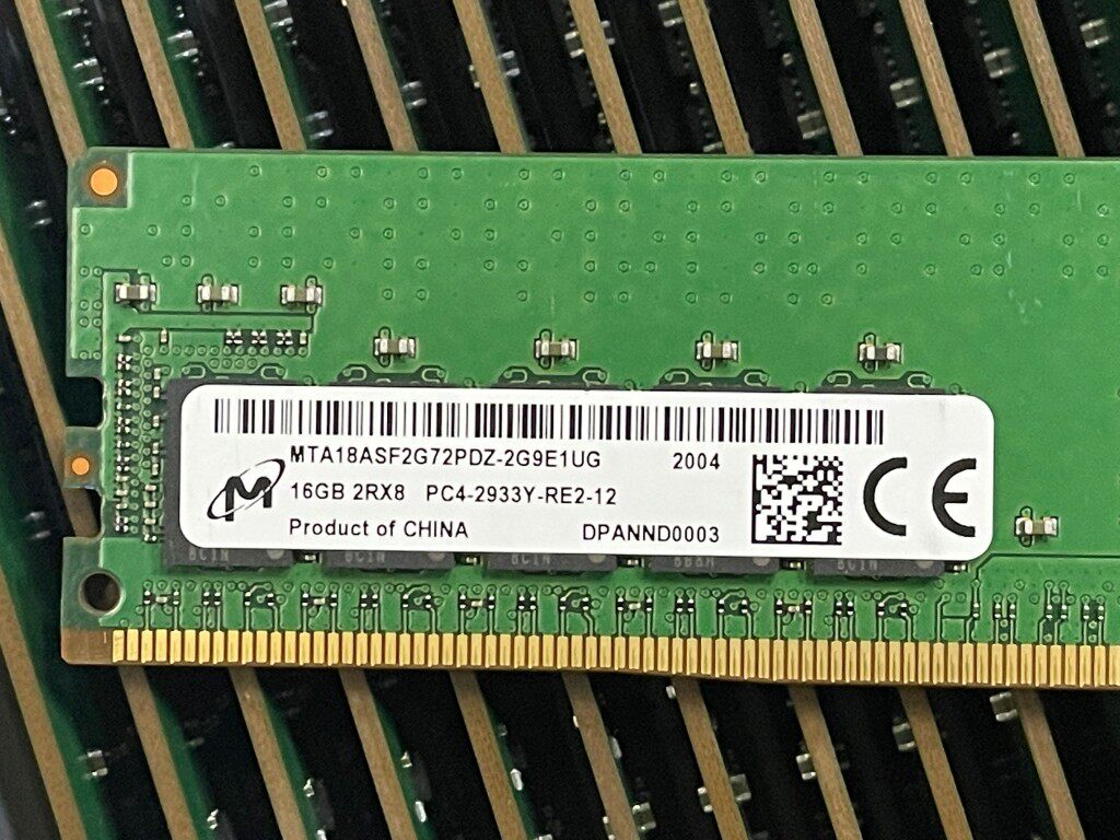 镁光 8g/16g/32g ddr4 2933/3200 reg ecc 服务器内存