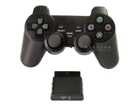 全新 PS2无线手柄 PSTWO双震动手柄 带接收器 8米距离 PS2专用型