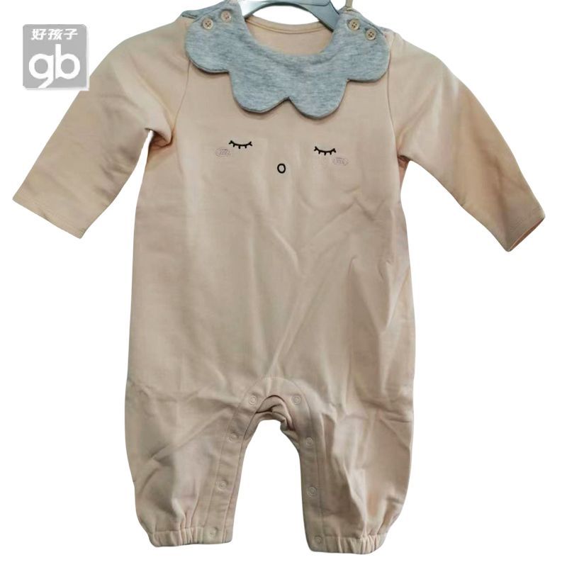 gb好孩子秋冬保暖新生儿长袖连体
