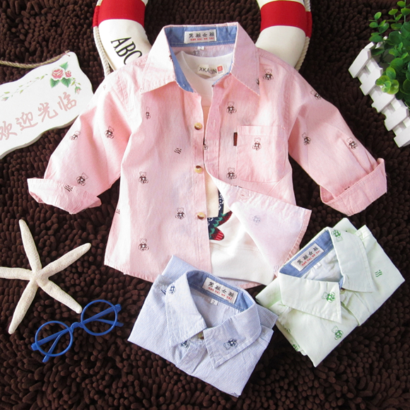 Chemise enfant à manche longue - Ref 2083879 Image 1
