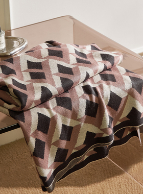 轻奢高级感针织毯休闲盖毯披肩毯办公室午睡空调毯沙发毯子装饰毯