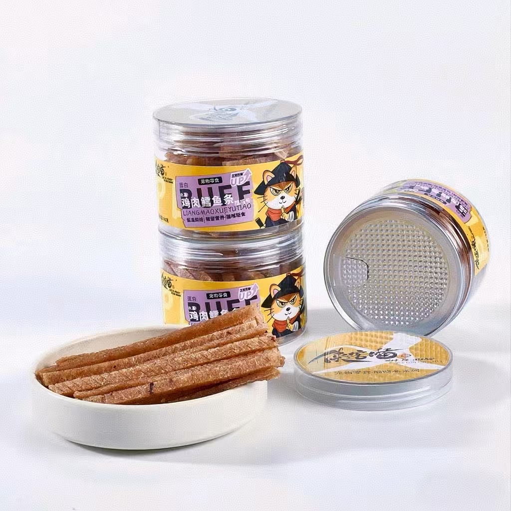 靓毛发腮猫零食侠客喵鸡肉鳕鱼