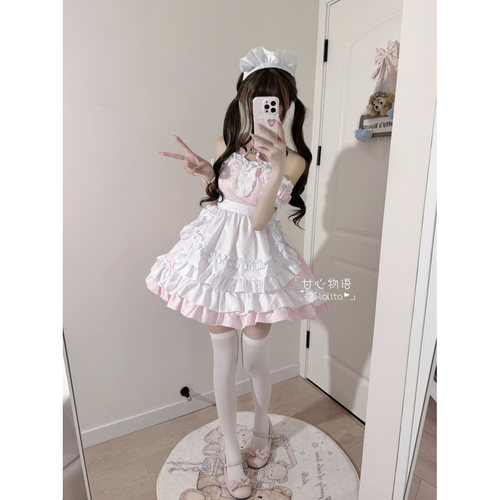 日系女仆装cos服女佣仆元连衣裙