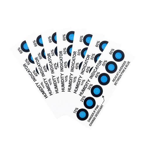 厂家PCB线电路板显湿度卡10%--60%无钴指示蓝色6点试纸湿敏