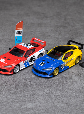1:64丰田速霸Spoon汽车模型火箭兔Datsun赛车仿真合金小比例车模