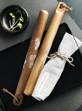 相思木擀面杖 家用小号实木饺子皮擀面棍压面棒面条馄饨烘焙工具