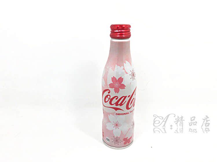 日本进口2018年限定coca浪漫粉色樱花 纪念收藏可口可乐250ml铝罐