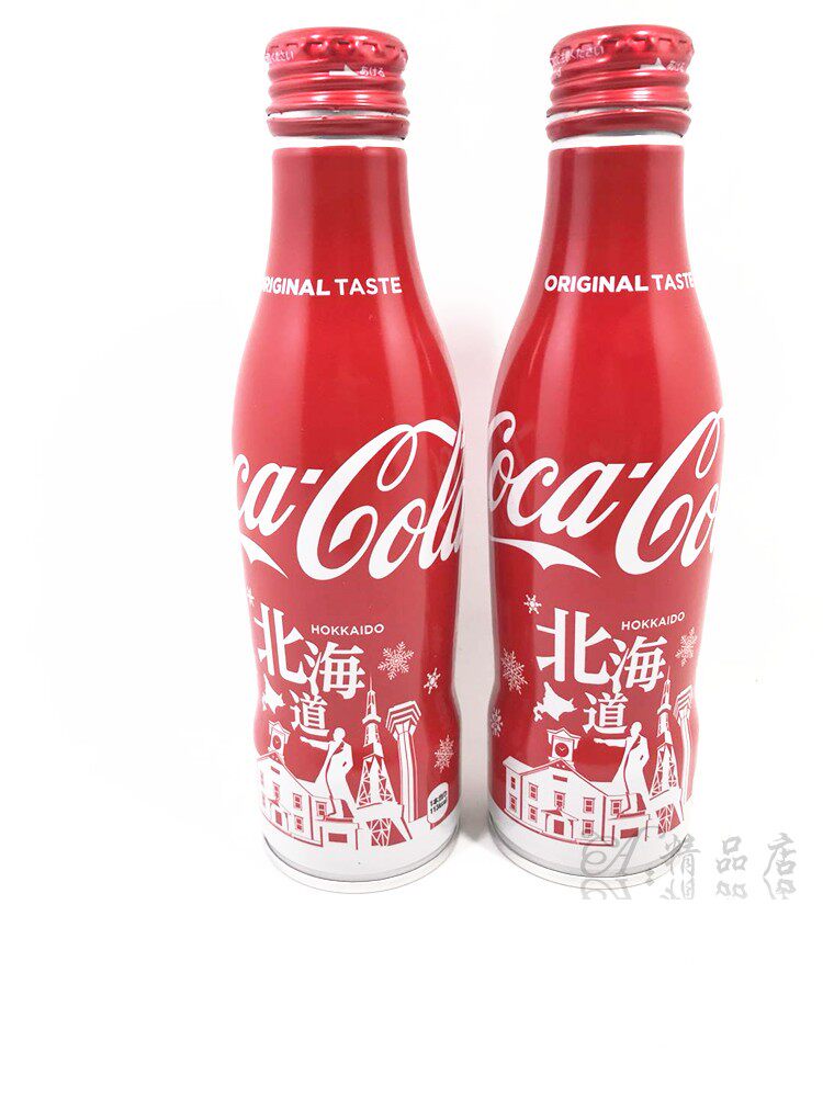 日本城市限定可口可乐coca 北海道 雪国 铝罐 纪念收藏可乐空罐子