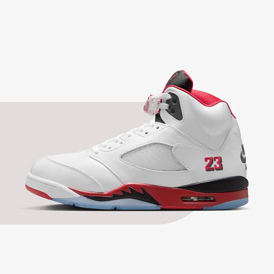 耐克正品Air Jordan 5 Fire Red 男子高帮复古篮球鞋 HQ7978-101
