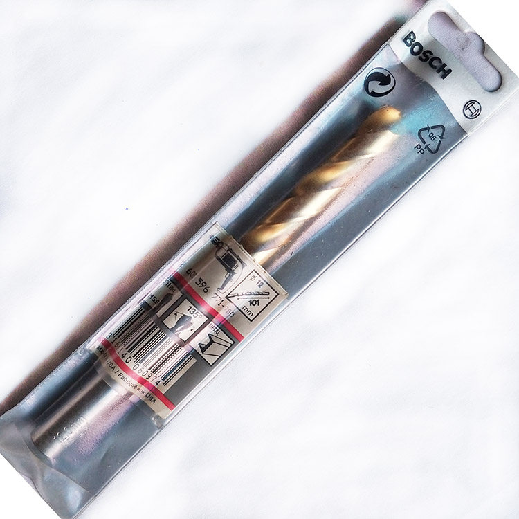 含钛BOSCH原装钻头12mm高速钢直柄麻花钻771-760金属钻掌柜推荐